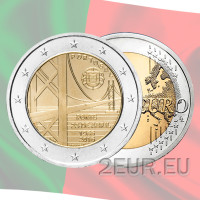 Portugali 2 euroa UNC 2016 - 50 vuotta 25. huhtikuuta sillan avajaisista