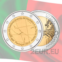 Portugali 2 euroa UNC 2019 - 600 vuotta Madeiran saaren ja Porto Santon löytämisestä