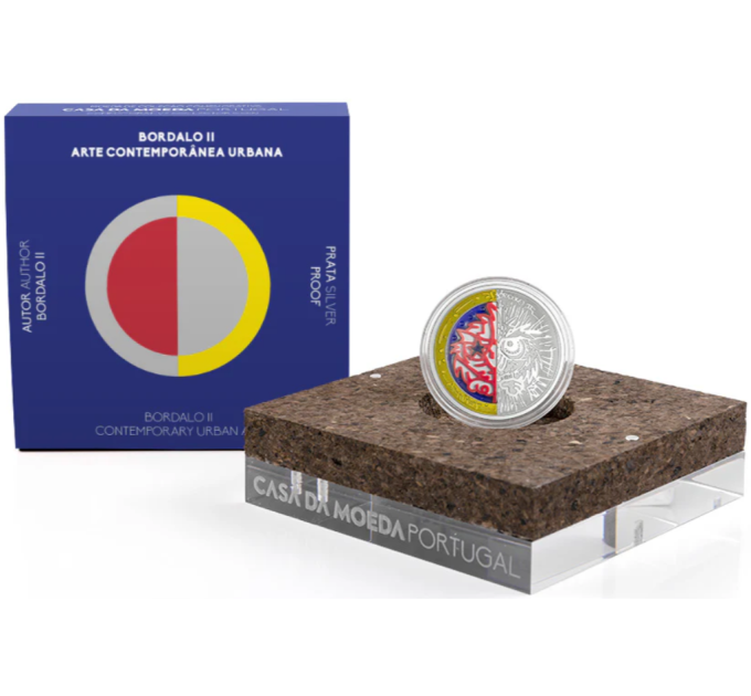 Portugali 10 euron hopea proof 2023 - Bordalo II