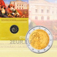 Portugali 2 euroa BU 2010 - Portugalin tasavallan satavuotisjuhla 