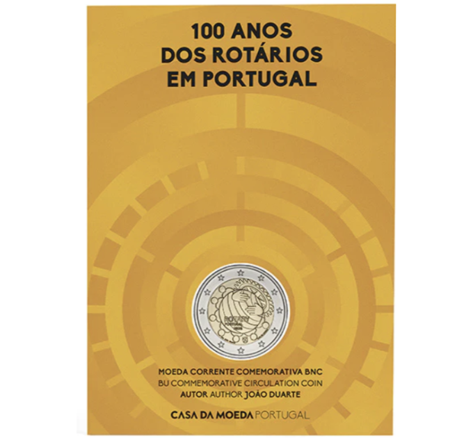 Portugali 2 euroa BU 2026 - Rotary-säätiön 100-vuotisjuhla Portugalissa