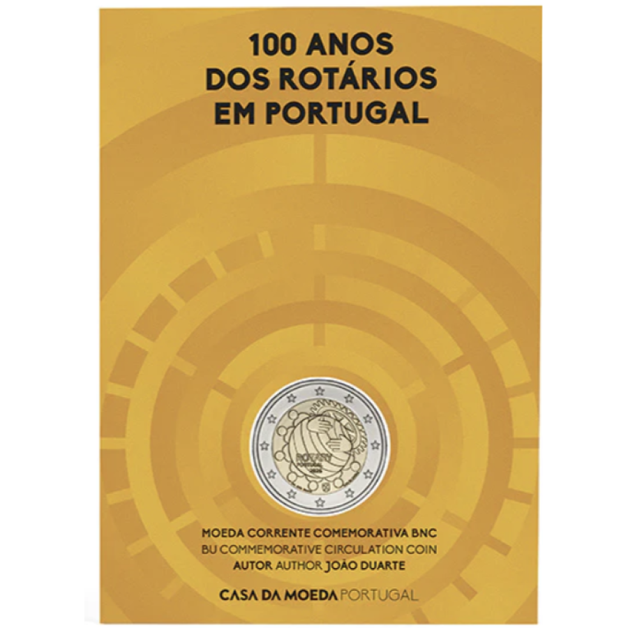 Portugali 2 euroa BU 2026 - Rotary-säätiön 100-vuotisjuhla Portugalissa Portugali 2 euroa BU 2026 - Rotary-säätiön 100-vuotisjuhla Portugalissa