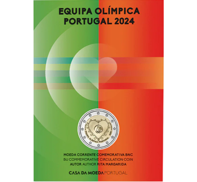 Portugali 2 euroa BU 2024 - Kesäolympialaiset Pariisissa - Portugalin olympiajoukkue