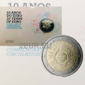 Portugali 2 euroa proof 2012 - 10 vuotta eurokäteistä  