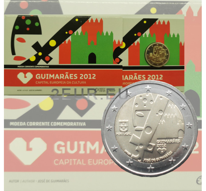 Portugali 2 euroa proof 2012 - Guimaraes - Euroopan kulttuuripääkaupunki  