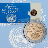 Portugali 2 euroa proof 2020 - 75 vuotta Yhdistyneet Kansakunnat  