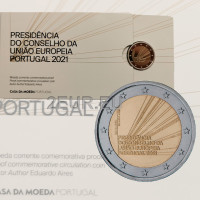 Portugali 2 euroa proof 2021 - Euroopan unionin neuvoston puheenjohtajakausi 