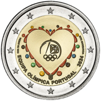 Portugali 2 euroa Proof 2024 - Kesäolympialaiset Pariisissa - Portugalin olympiajoukkue