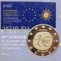 Portugali 2 euroa proof 2009 - 10 vuotta Euro - EMU 