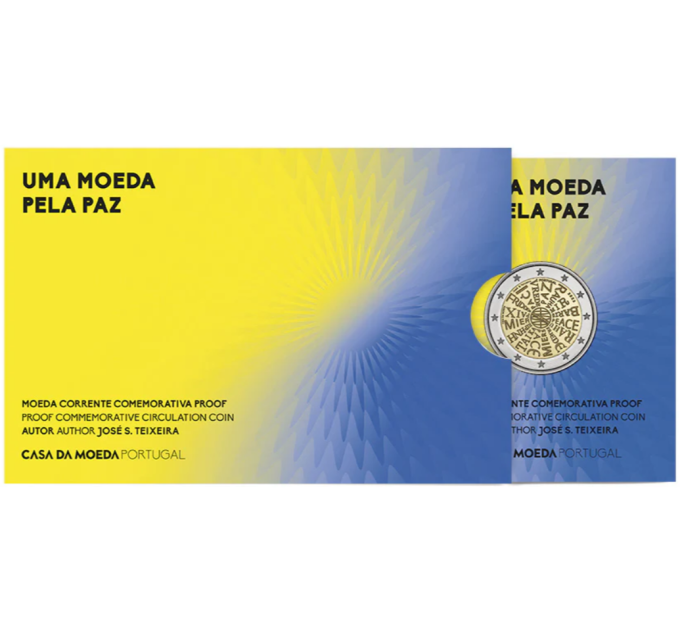Portugali 2 euroa proof 2023 - Rauha käsissämme