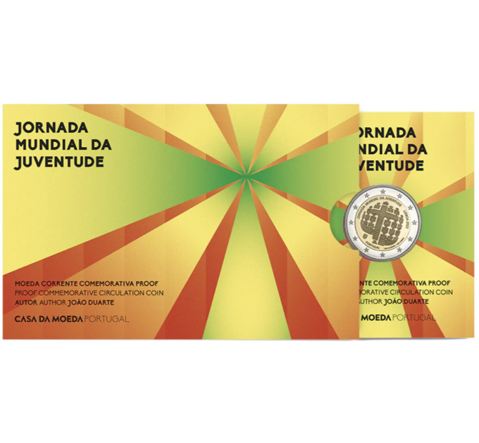 Portugali 2 euroa proof 2023 - Maailman nuorten päivä