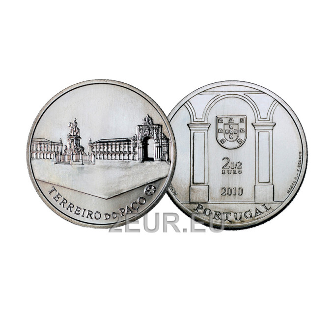 Portugali 2,5 euroa UNC 2010 - TERREIRO DO PAÇO