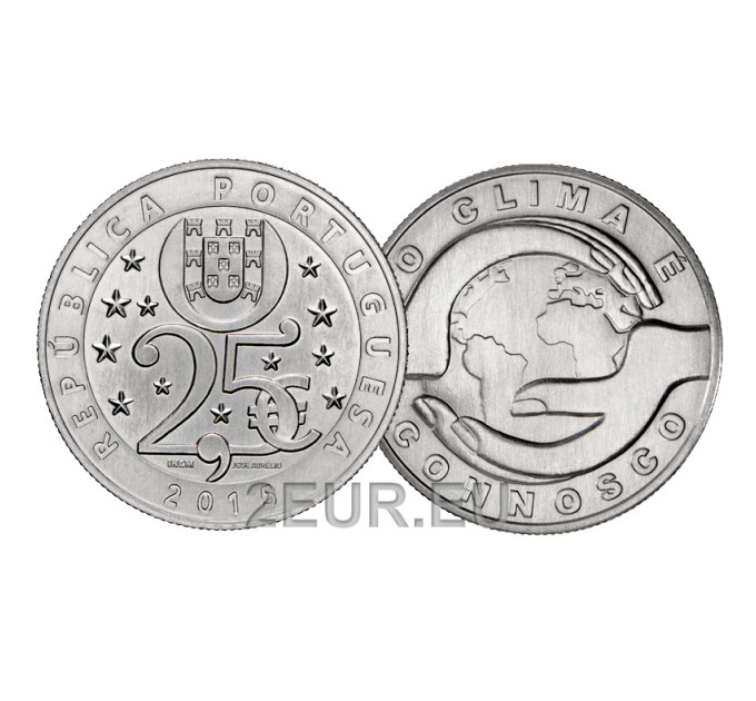 Portugali 2,5 euroa UNC 2015 - Ilmastonmuutos