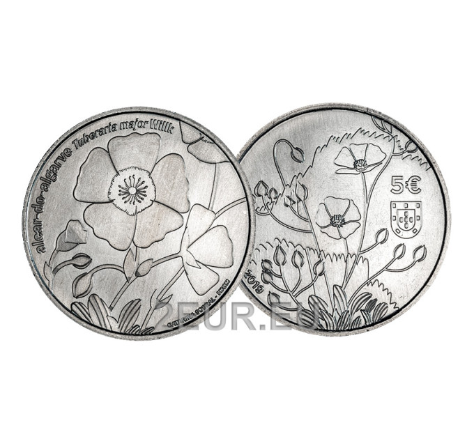 Portugali 5 euroa UNC 2019 - Tuberaria Major