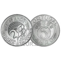 Portugali 5 euroa UNC 2019 - Neilikkavallankumouksen 45-vuotispäivä