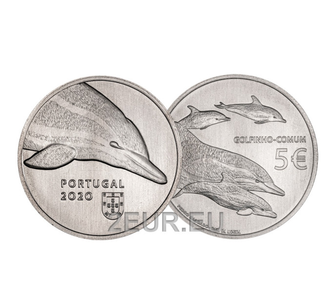 Portugali 5 euroa UNC 2020 - The Dolphin