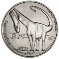 Portugali 5 euroa UNC 2021 - Dinheirosaurus Lourinhanensis