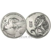 Portugali 5 euroa UNC 2022 - Dinosaurukset Portugalissa