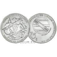 Portugali 7,5 euroa UNC 2022 - 500 vuotta Magellanin ensimmäisestä maapallon ympäripurjehduksesta - Elcano 1522