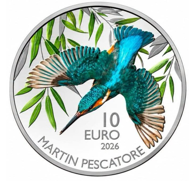San Marino 10 euroa BU 2026 - Kuningaskalastaja