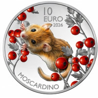 San Marino 10 euroa BU 2026 - Pähkinähiiri