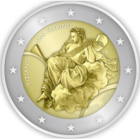 San Marino 2 euroa BU 2026 - Tizianon kuoleman 450-vuotismuisto