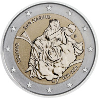 San Marino 2 euroa Proof Reverse 2026 - Tizianon kuoleman 450-vuotismuisto