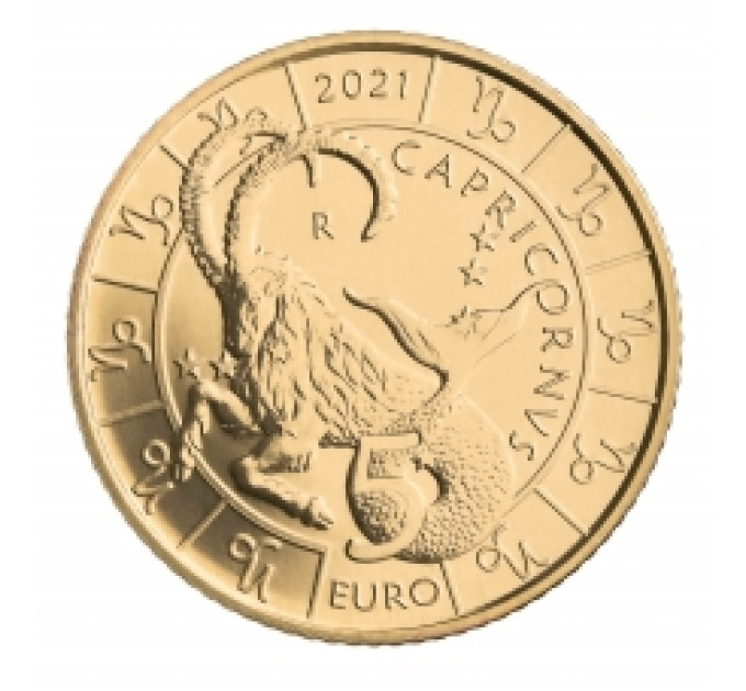 San Marino 5 euro UNC 2021 - "Zodiac Kauris"