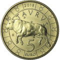 San Marino 5 euro UNC 2018 - "Härkä"