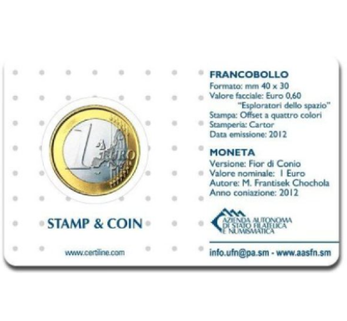 San Marino 1 EURO BU 2012 - 1 EURO + LEIMA