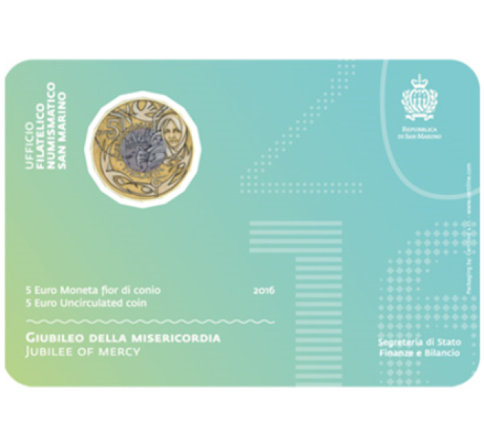 San Marino 5 EURO BU 2016 - Armon juhlapäivä
