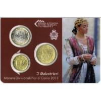 San Marino BU 2013 - 10 Cent + 50 Cent + 1 Euro