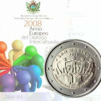 San Marino 2 euroa BU 2008 - Euroopan kulttuurienvälisen vuoropuhelun vuosi