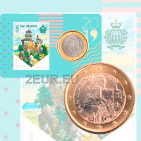 San Marino 2019 - 1€ BU C/C №3 + Leima