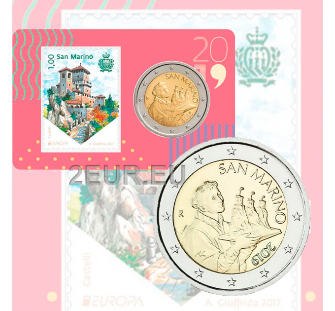San Marino 2019 - 2€ BU C/C №4 + Leima