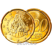 San Marino 2008 - 20 cent UNC