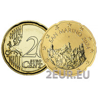 San Marino 20 senttiä UNC 2024