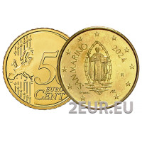 San Marino 50 senttiä UNC 2024