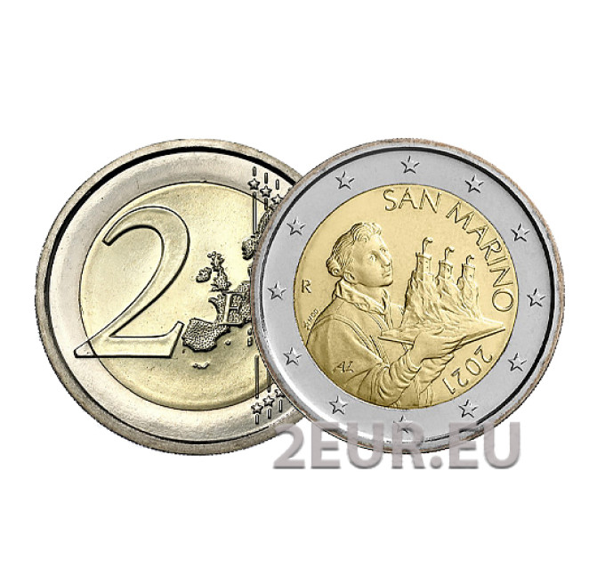 San Marino 2 Euro UNC 2021