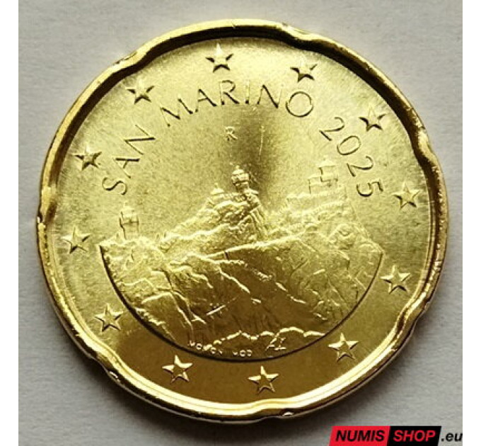 San Marino 20 senttiä UNC 2025