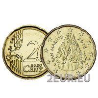 San Marino 20 senttiä UNC 2016