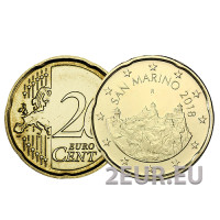 San Marino 20 senttiä UNC 2018