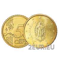San Marino 50 senttiä UNC 2018