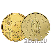 San Marino 50 senttiä UNC 2022