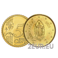 San Marino 50 senttiä UNC 2023