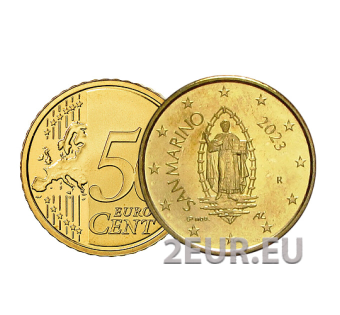San Marino 50 senttiä UNC 2023