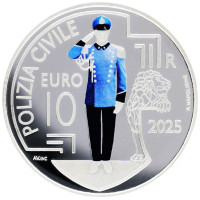 San Marino 10 euroa proof 2025 - Siviilipoliisi