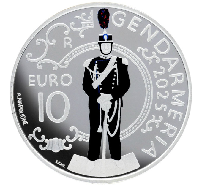San Marino 10 euroa proof 2025 - santarmisto