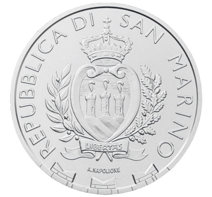 San Marino 5 euroa BU 2025 - Muuttohaukka
