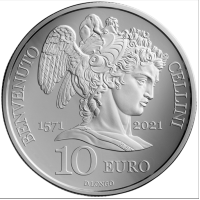  San Marino 10 euroa proof 2021 - 450 vuotta Benvenuto Cellinin kuolemasta  